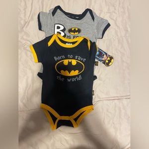 NWT Set of 2 Batman Onesies